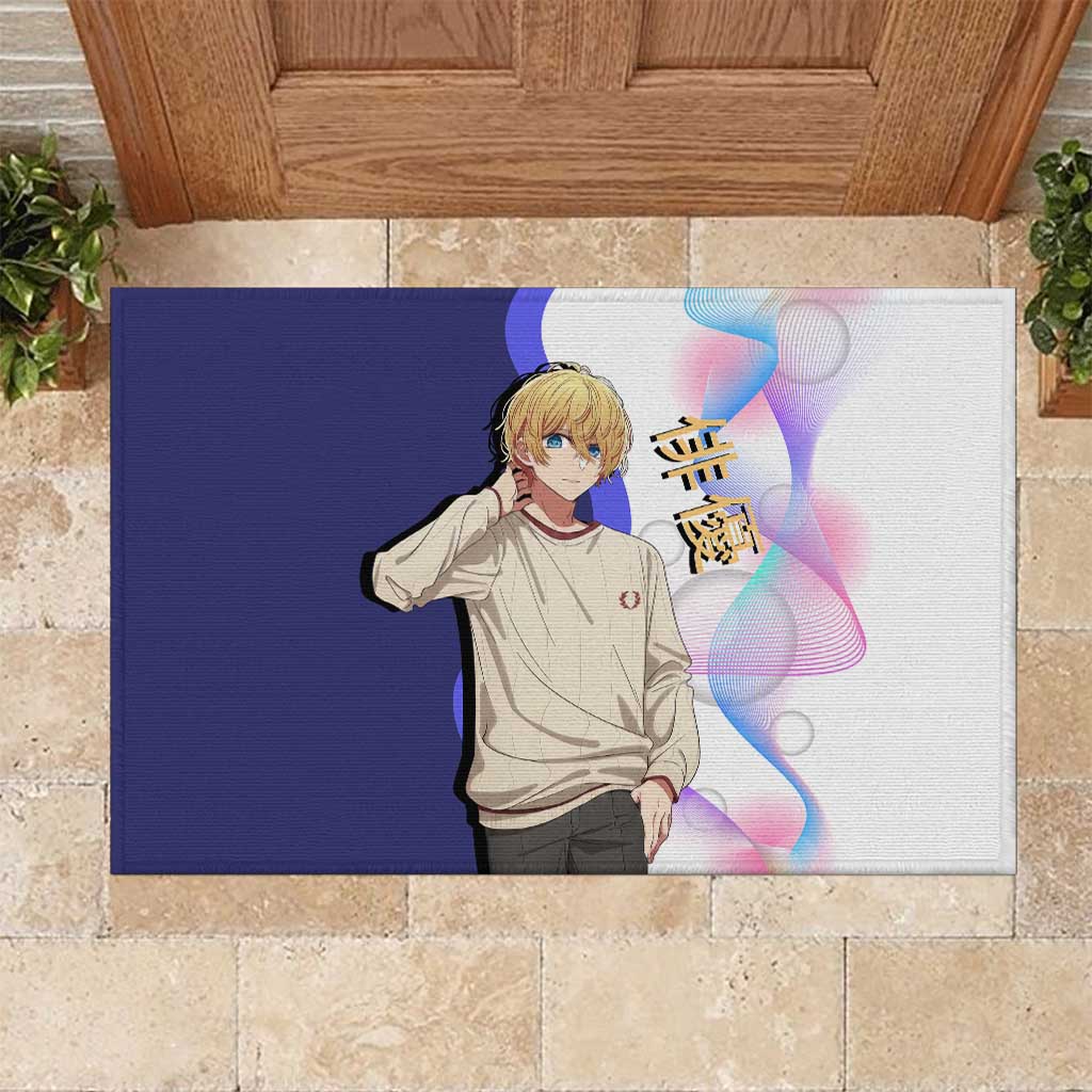 Aquamarine Hoshino Rubber Doormat Stylish Idol Anime Aesthetic