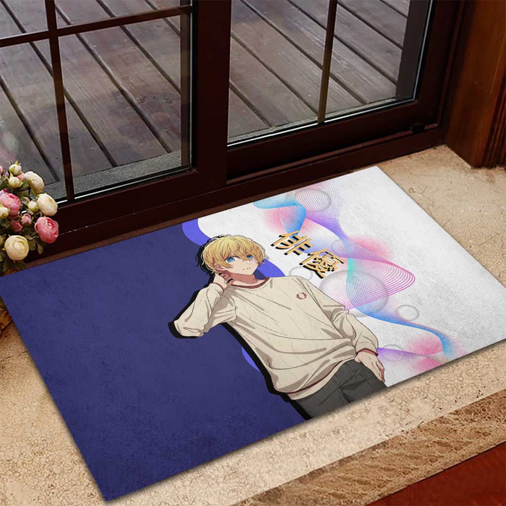 Aquamarine Hoshino Rubber Doormat Stylish Idol Anime Aesthetic