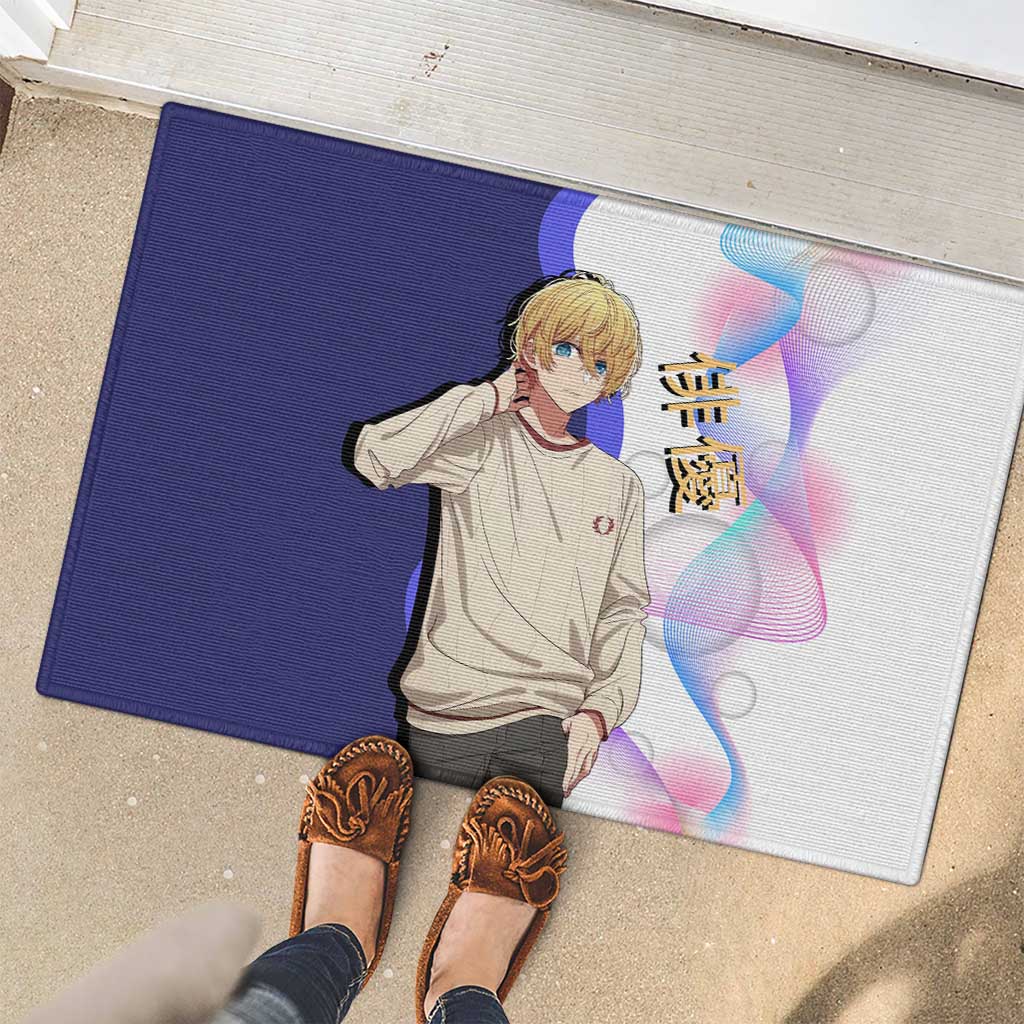Aquamarine Hoshino Rubber Doormat Stylish Idol Anime Aesthetic
