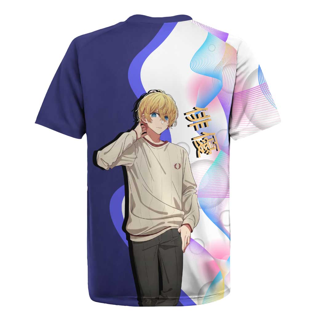 Aquamarine Hoshino Rugby Jersey Stylish Idol Anime Aesthetic