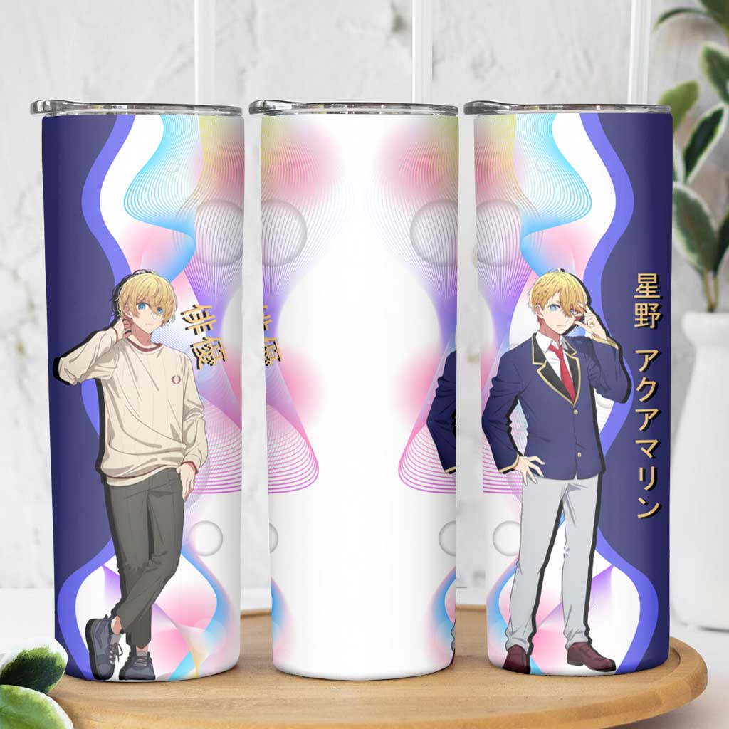 Aquamarine Hoshino Skinny Tumbler Stylish Idol Anime Aesthetic