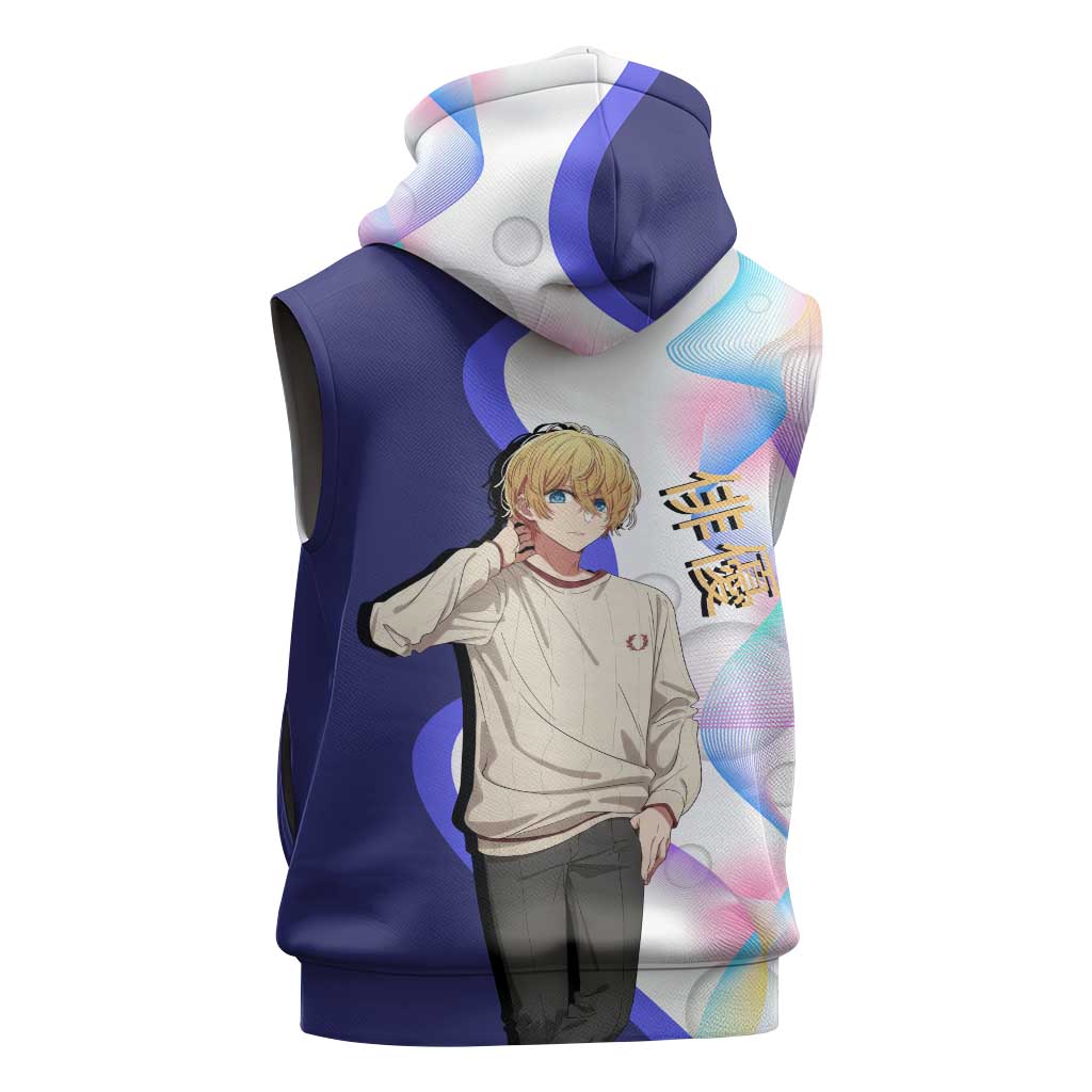 Aquamarine Hoshino Sleeveless Hoodie Stylish Idol Anime Aesthetic