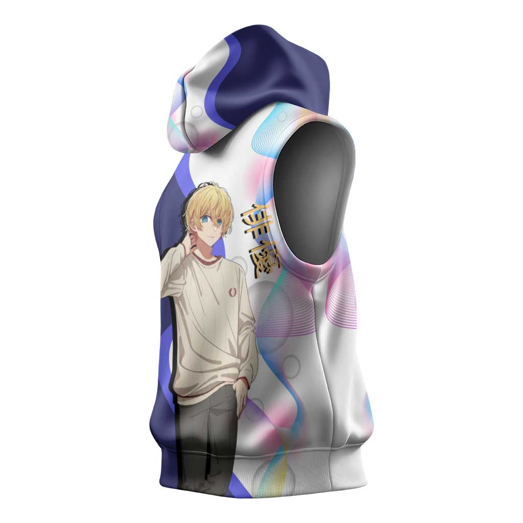 Aquamarine Hoshino Sleeveless Hoodie Stylish Idol Anime Aesthetic