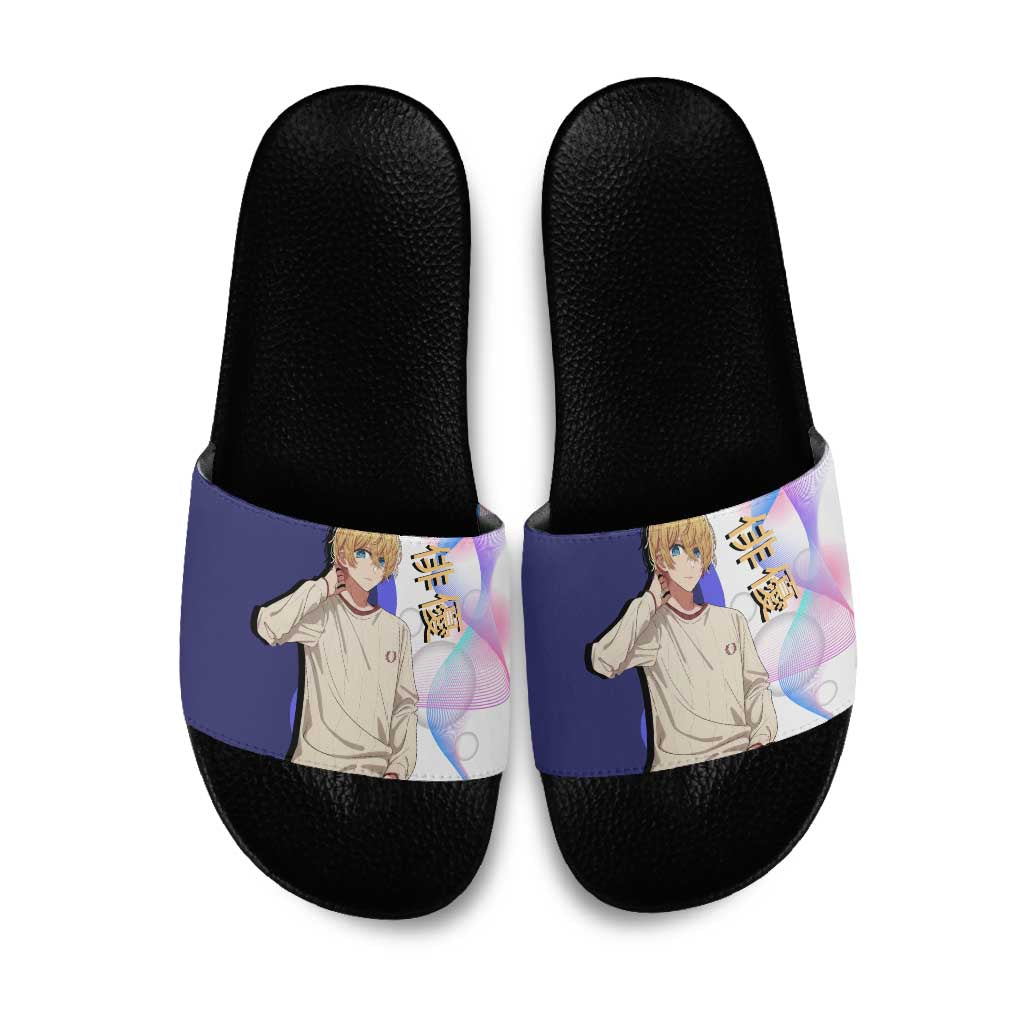 Aquamarine Hoshino Slide Sandals Stylish Idol Anime Aesthetic