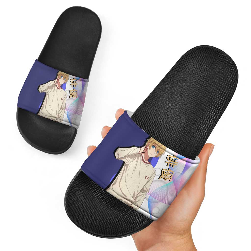 Aquamarine Hoshino Slide Sandals Stylish Idol Anime Aesthetic