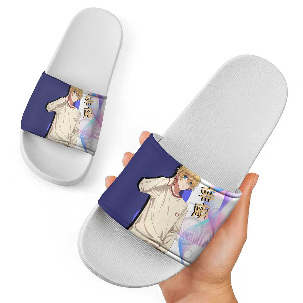 Aquamarine Hoshino Slide Sandals Stylish Idol Anime Aesthetic