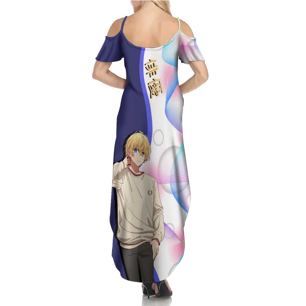 Aquamarine Hoshino Summer Maxi Dress Stylish Idol Anime Aesthetic