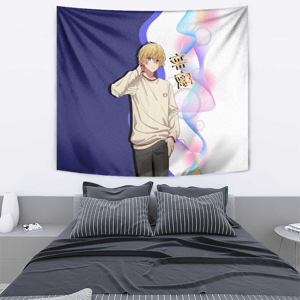 Aquamarine Hoshino Tapestry Stylish Idol Anime Aesthetic