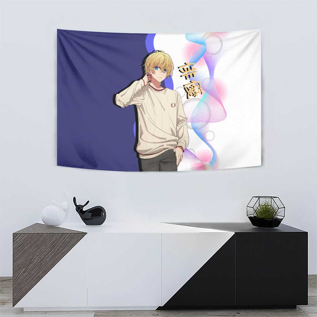 Aquamarine Hoshino Tapestry Stylish Idol Anime Aesthetic