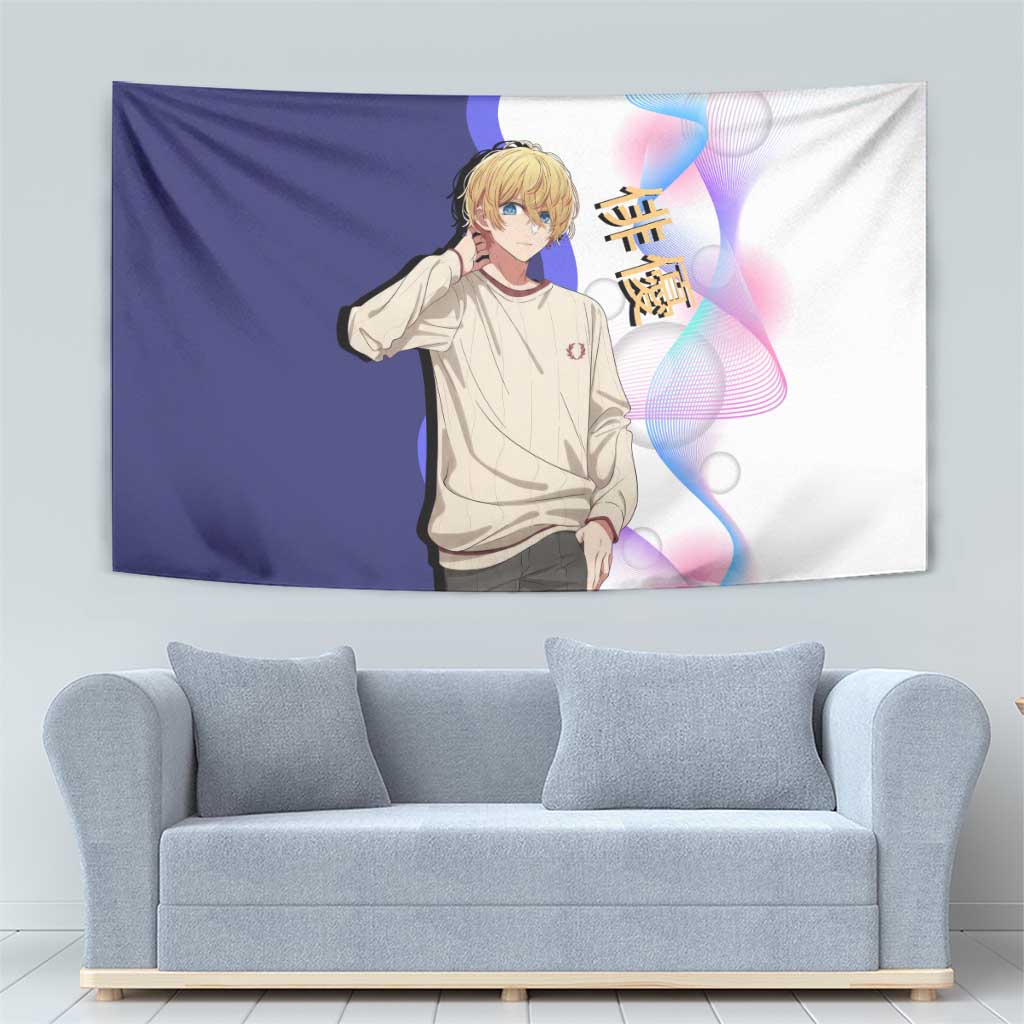 Aquamarine Hoshino Tapestry Stylish Idol Anime Aesthetic