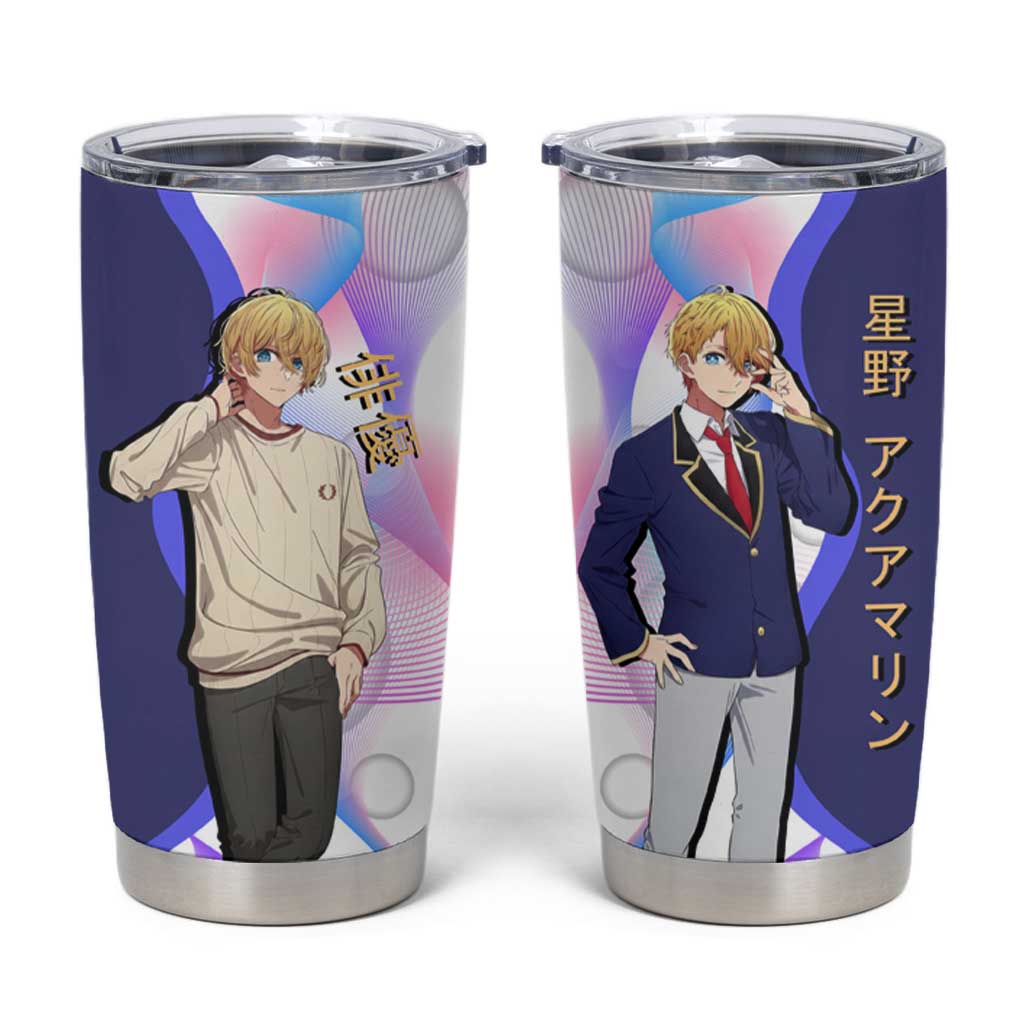 Aquamarine Hoshino Tumbler Cup Stylish Idol Anime Aesthetic