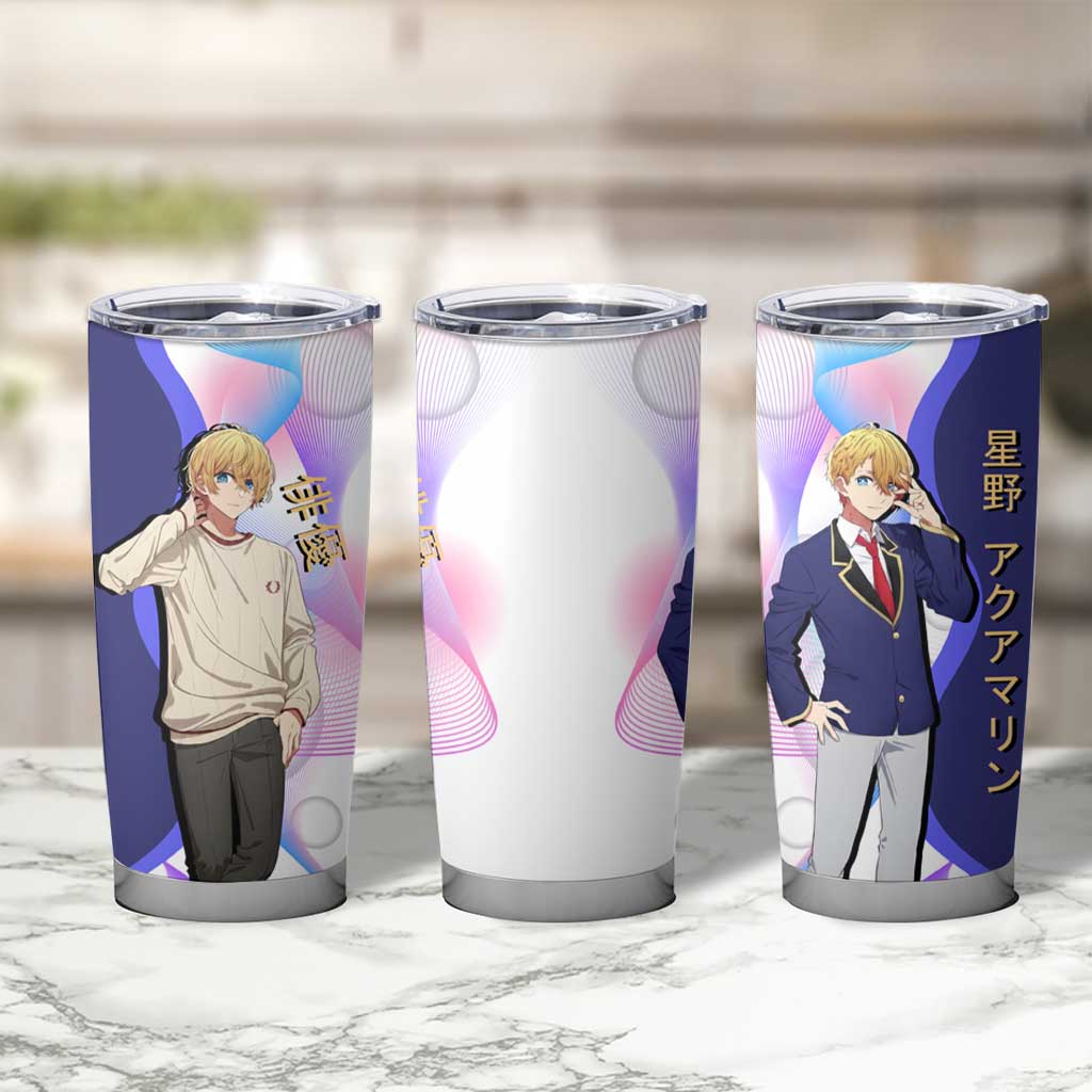 Aquamarine Hoshino Tumbler Cup Stylish Idol Anime Aesthetic