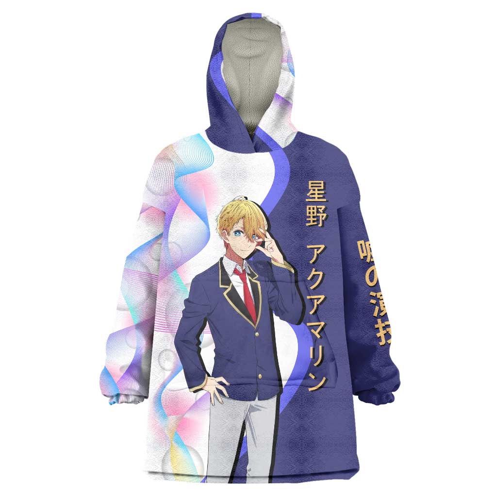 Aquamarine Hoshino Wearable Blanket Hoodie Stylish Idol Anime Aesthetic