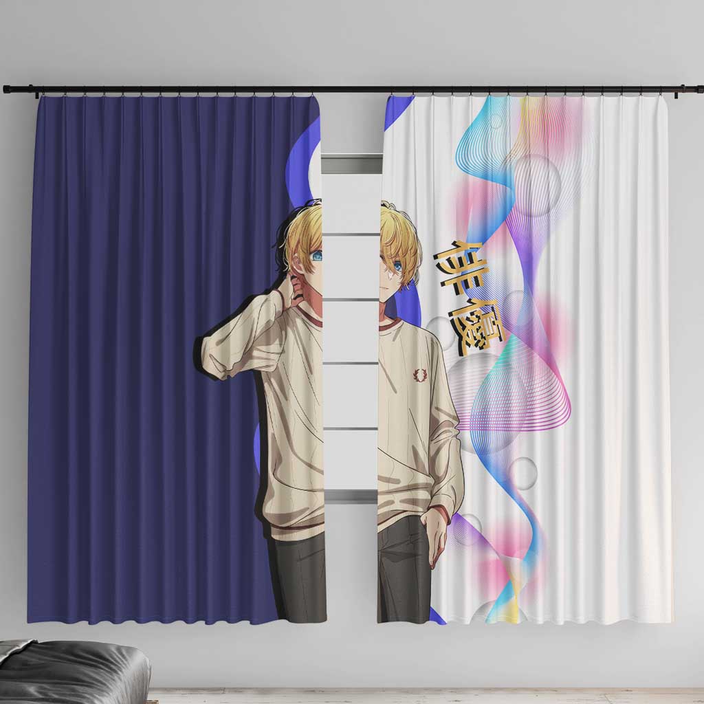 Aquamarine Hoshino Window Curtain Stylish Idol Anime Aesthetic