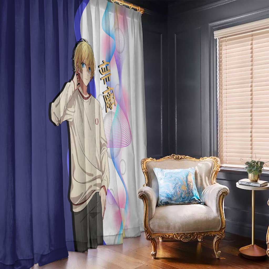 Aquamarine Hoshino Window Curtain Stylish Idol Anime Aesthetic