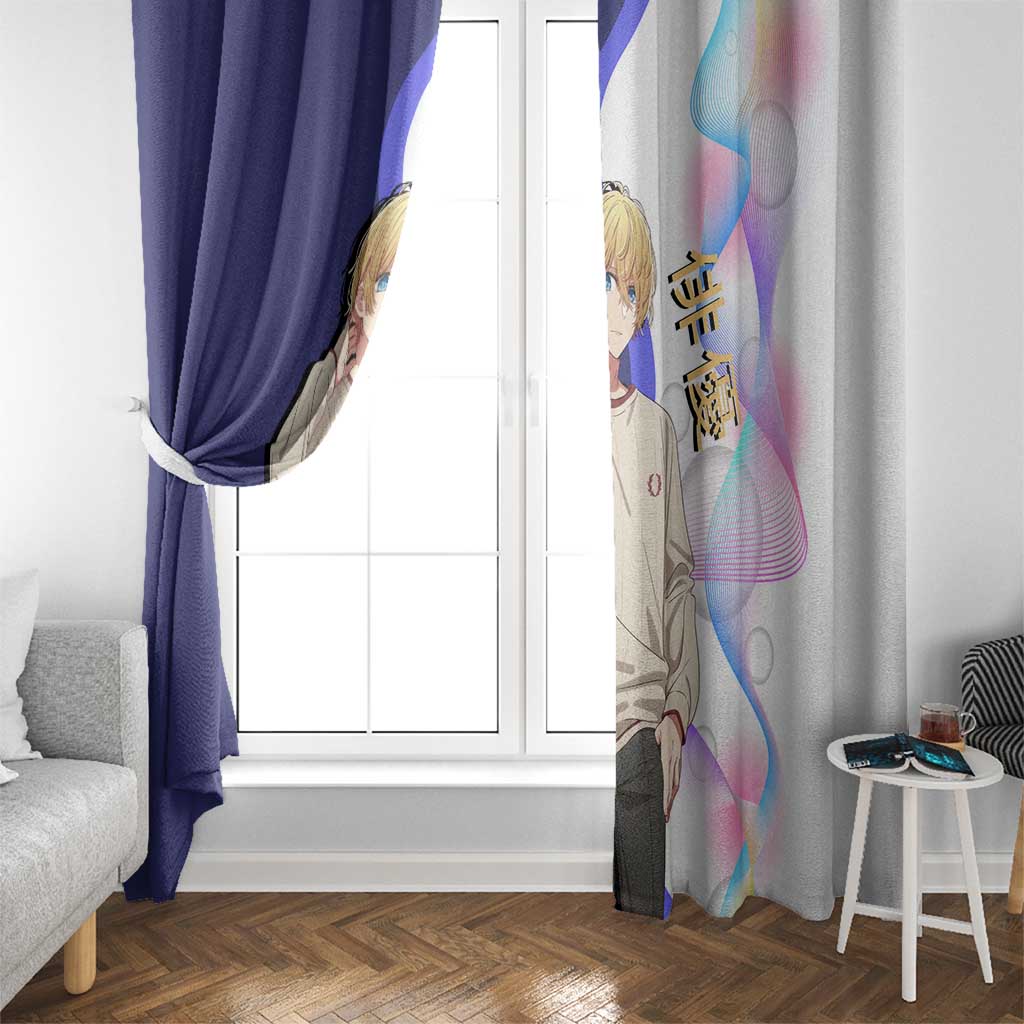 Aquamarine Hoshino Window Curtain Stylish Idol Anime Aesthetic