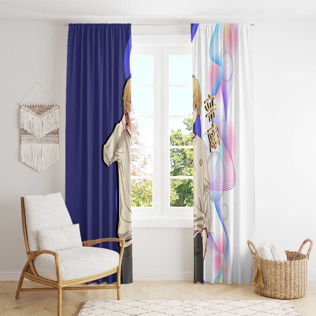 Aquamarine Hoshino Window Curtain Stylish Idol Anime Aesthetic
