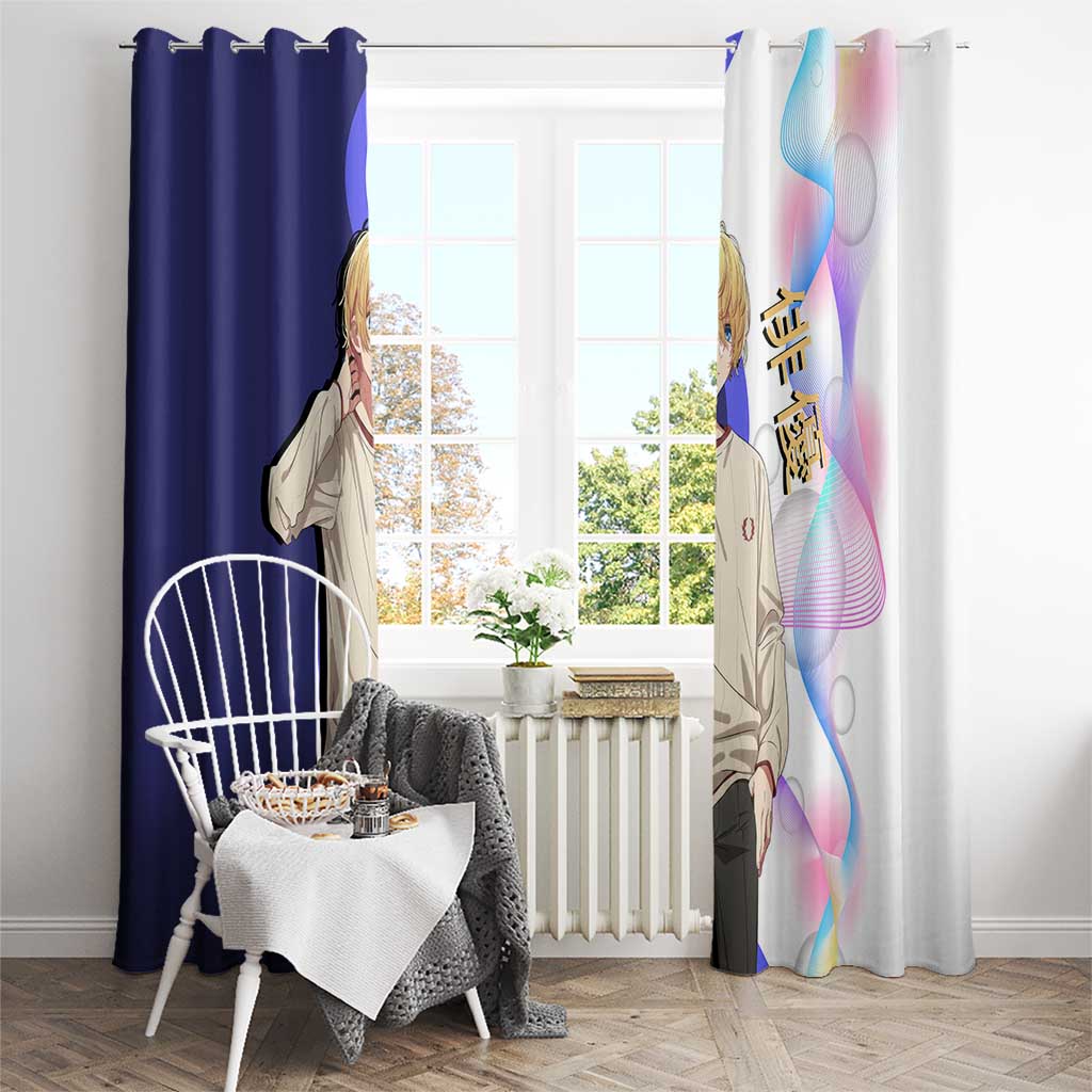 Aquamarine Hoshino Window Curtain Stylish Idol Anime Aesthetic