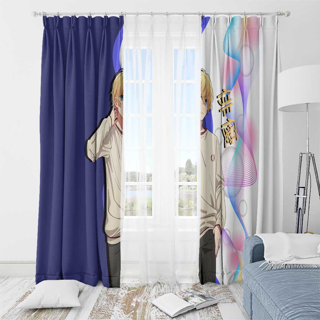 Aquamarine Hoshino Window Curtain Stylish Idol Anime Aesthetic