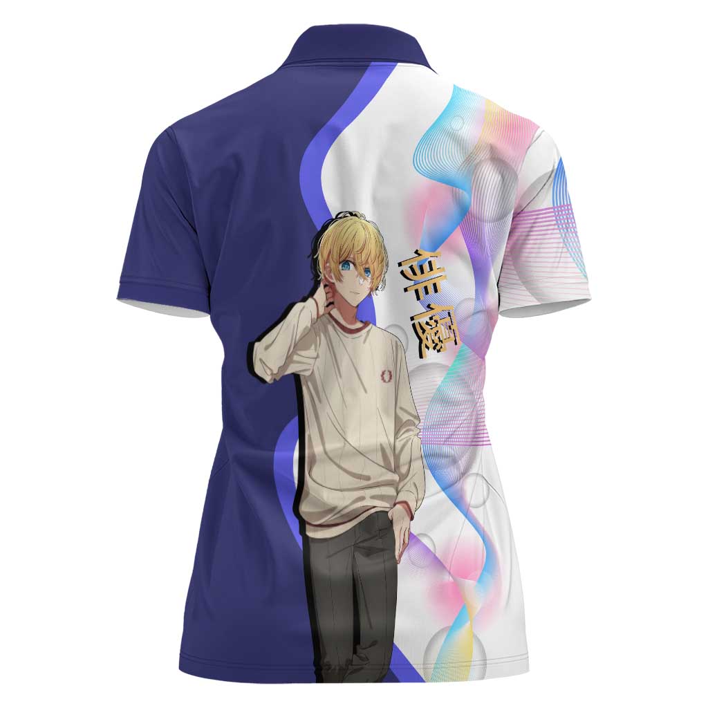 Aquamarine Hoshino Women Polo Shirt Stylish Idol Anime Aesthetic