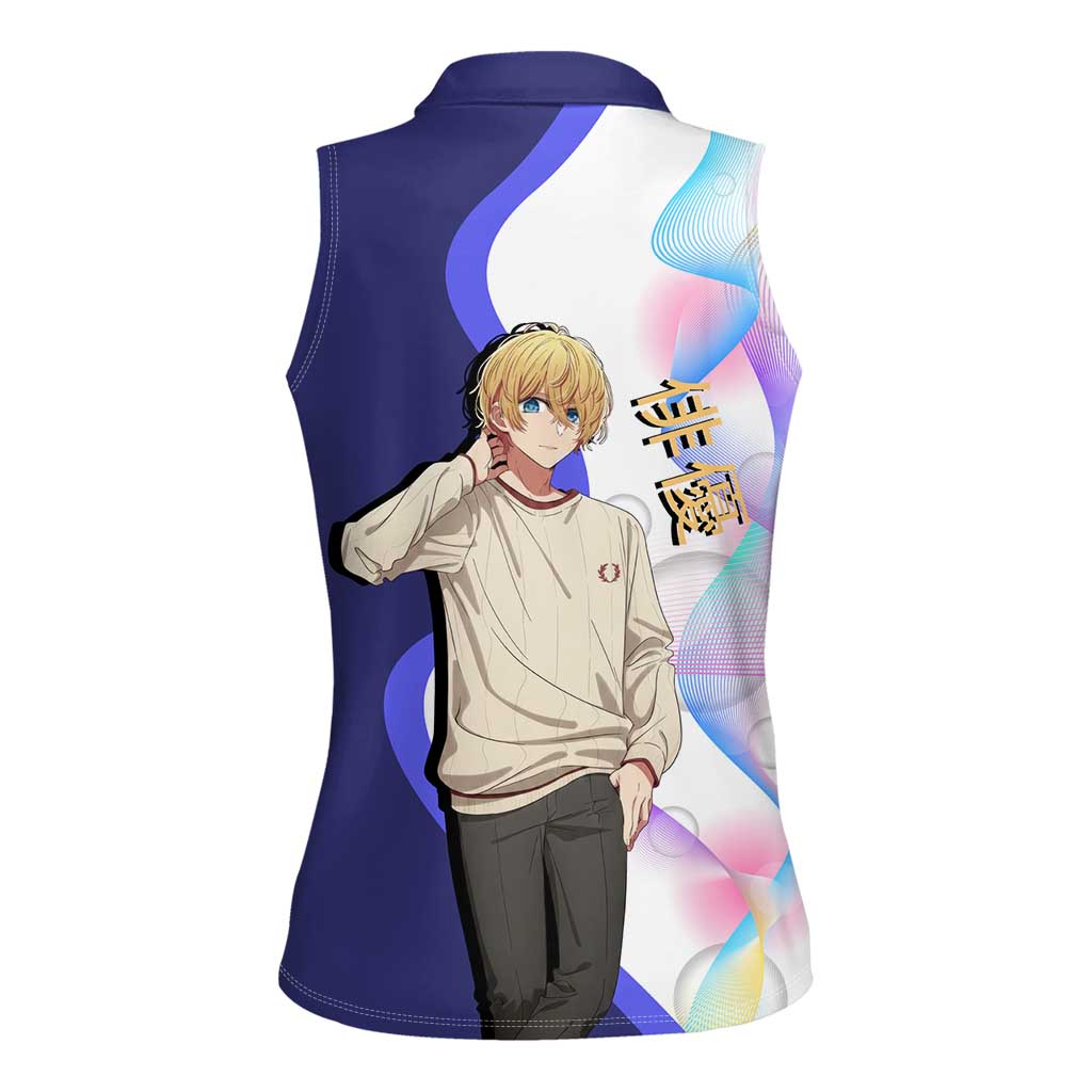 Aquamarine Hoshino Women Sleeveless Polo Shirt Stylish Idol Anime Aesthetic
