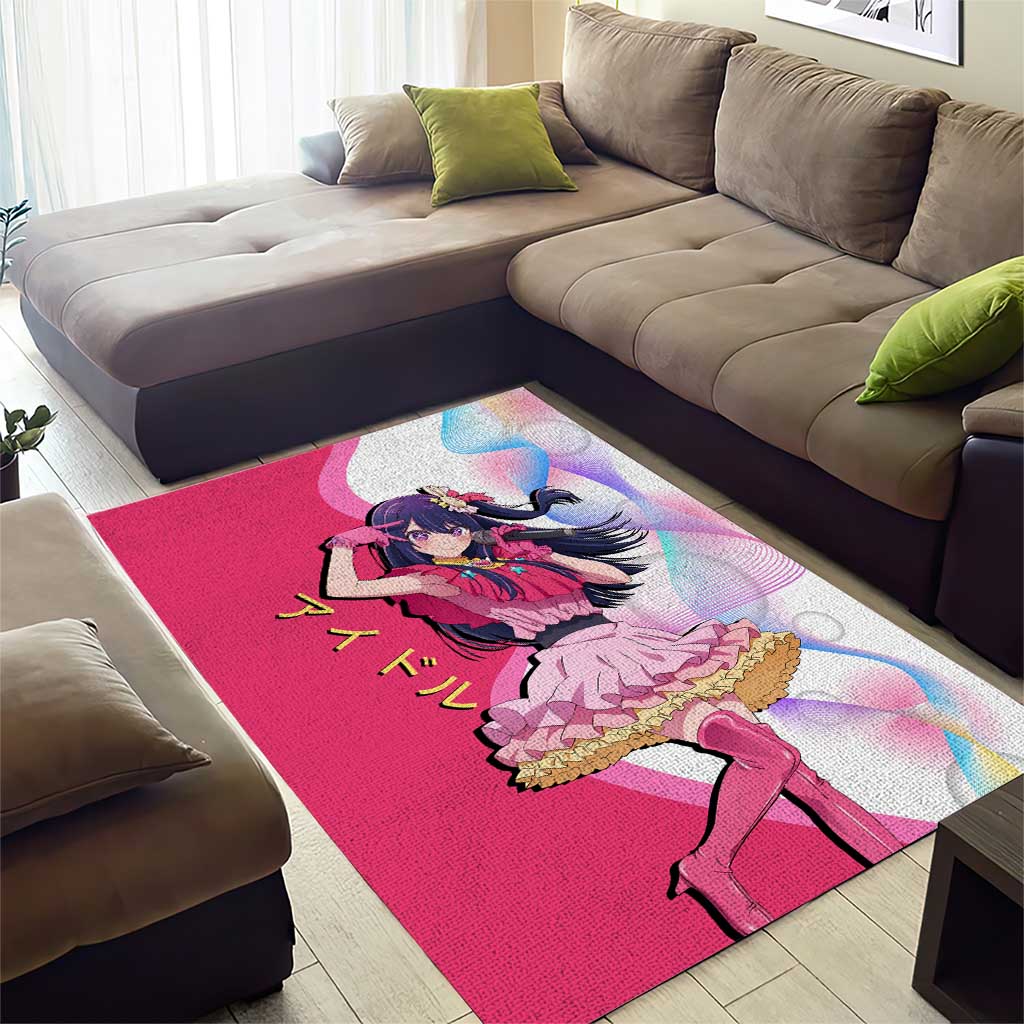 Ai Hoshino Idol Area Rug Sparkling Idol Anime Style
