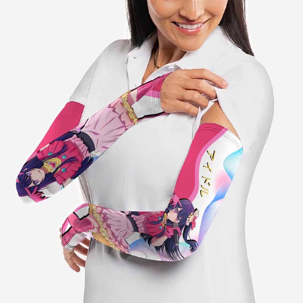 Ai Hoshino Idol Arm Sleeves Sparkling Idol Anime Style
