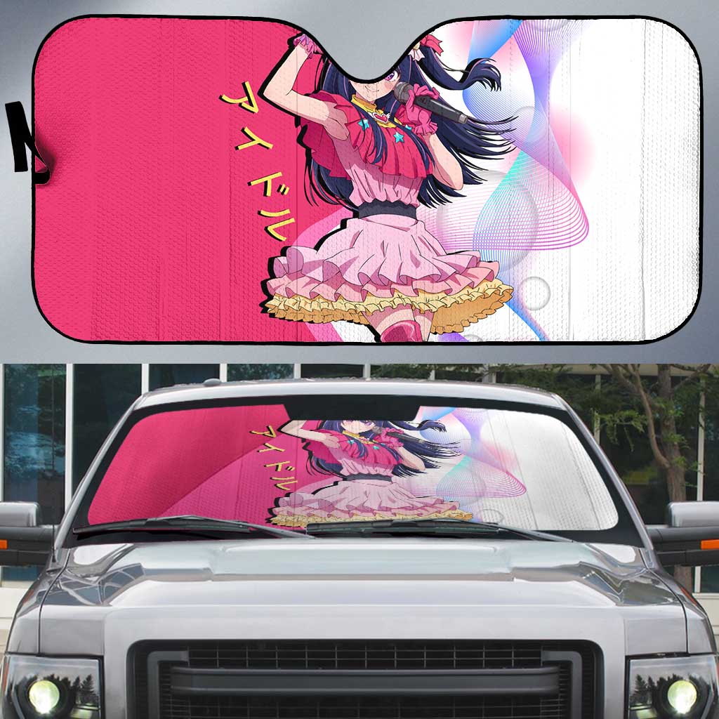 Ai Hoshino Idol Auto Sun Shade Sparkling Idol Anime Style