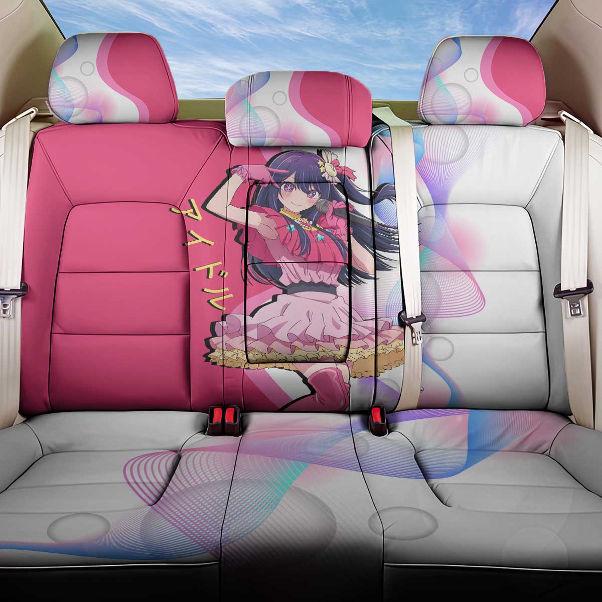 Ai Hoshino Idol Back Car Seat Cover Sparkling Idol Anime Style