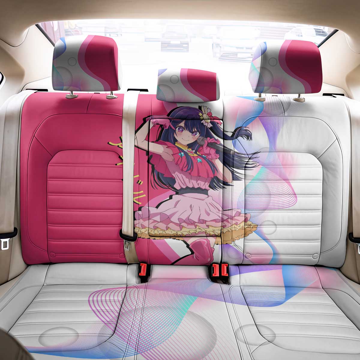 Ai Hoshino Idol Back Car Seat Cover Sparkling Idol Anime Style