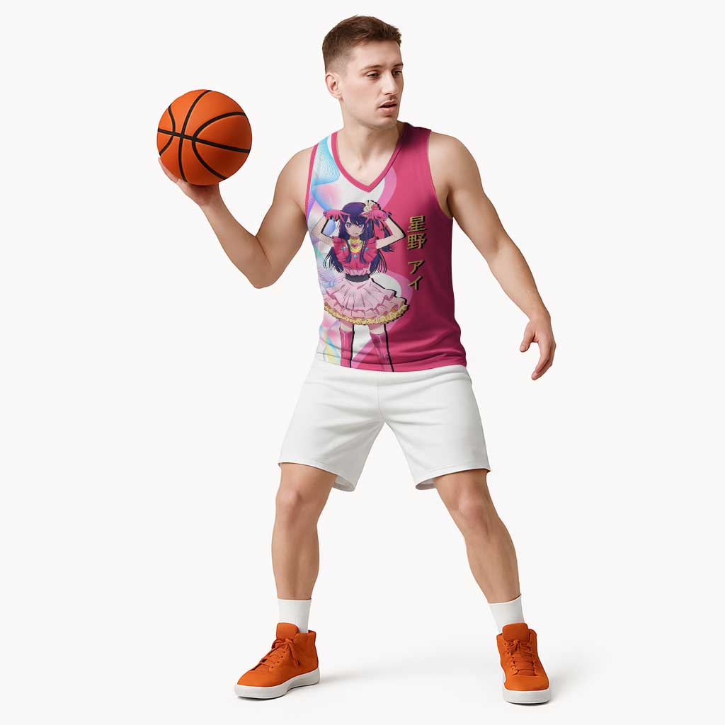 Ai Hoshino Idol Basketball Jersey Sparkling Idol Anime Style