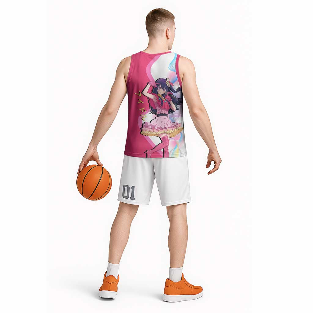 Ai Hoshino Idol Basketball Jersey Sparkling Idol Anime Style