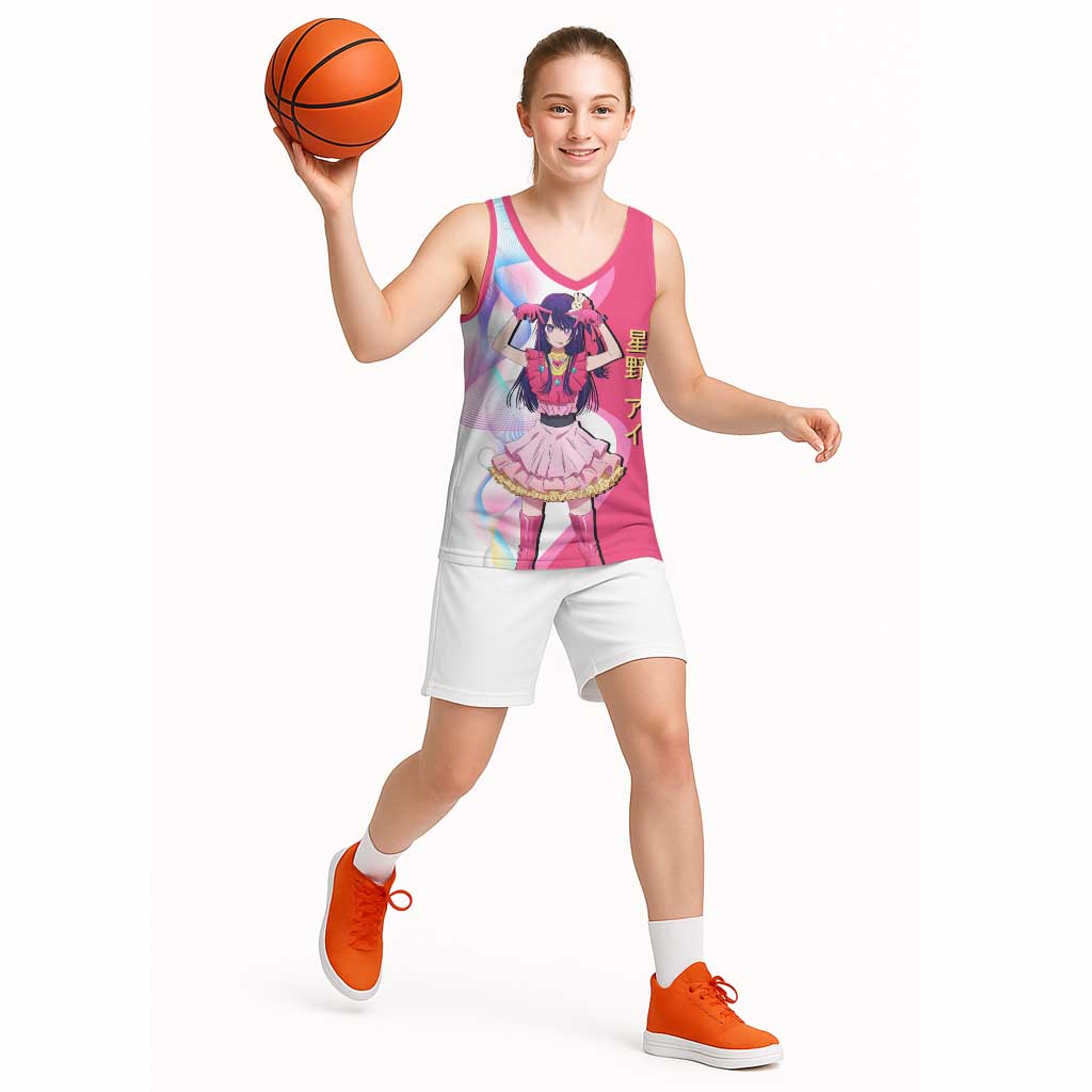 Ai Hoshino Idol Basketball Jersey Sparkling Idol Anime Style