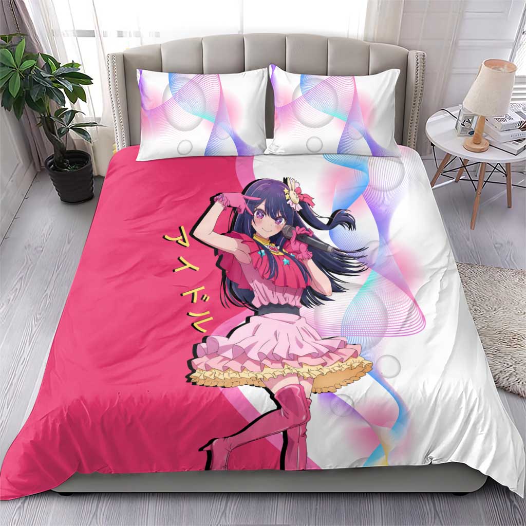 Ai Hoshino Idol Bedding Set Sparkling Idol Anime Style
