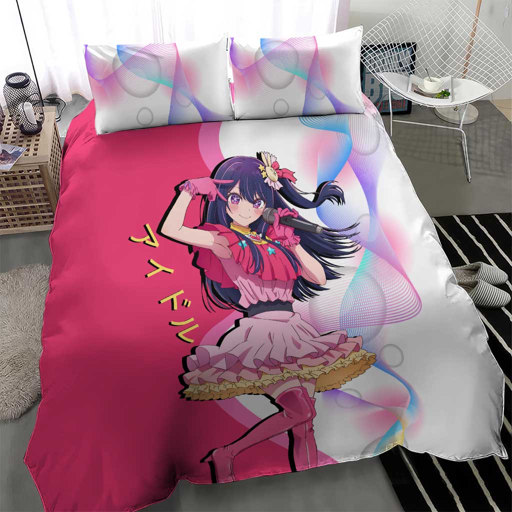 Ai Hoshino Idol Bedding Set Sparkling Idol Anime Style