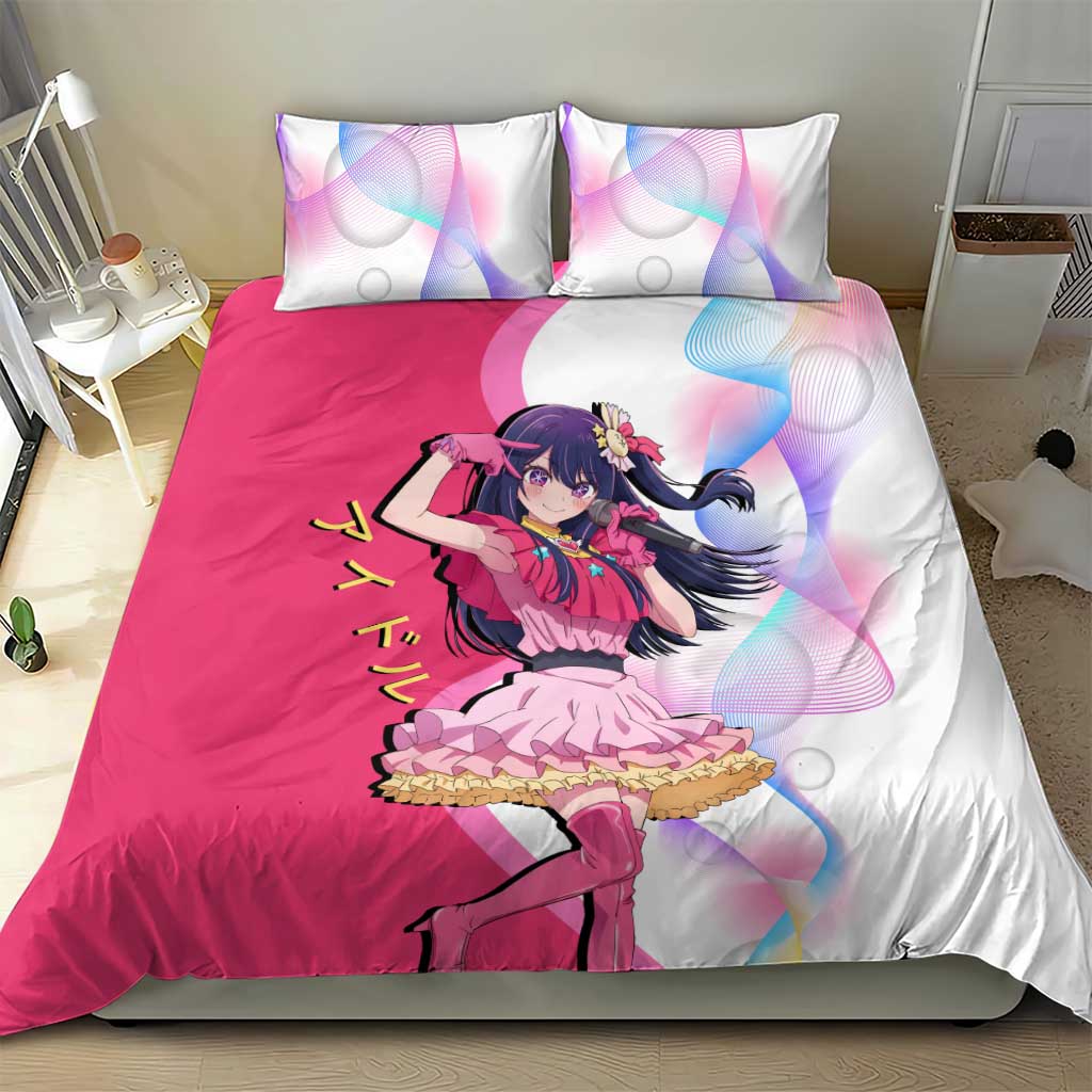 Ai Hoshino Idol Bedding Set Sparkling Idol Anime Style