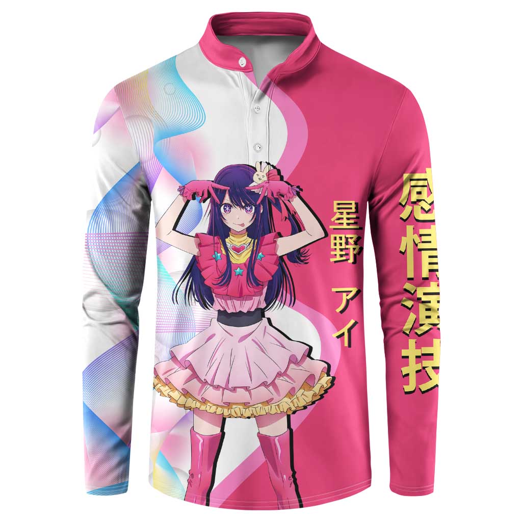 Ai Hoshino Idol Button Sweatshirt Sparkling Idol Anime Style
