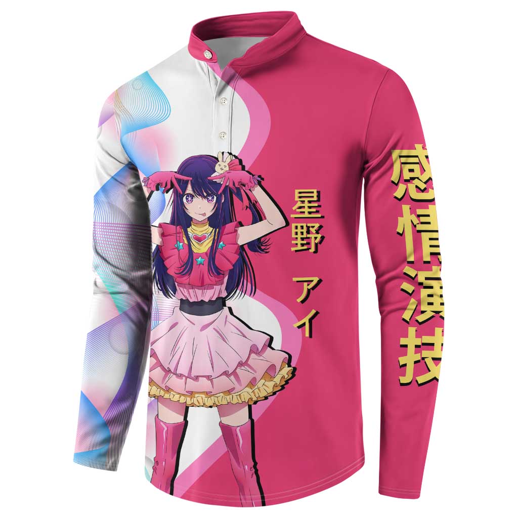 Ai Hoshino Idol Button Sweatshirt Sparkling Idol Anime Style