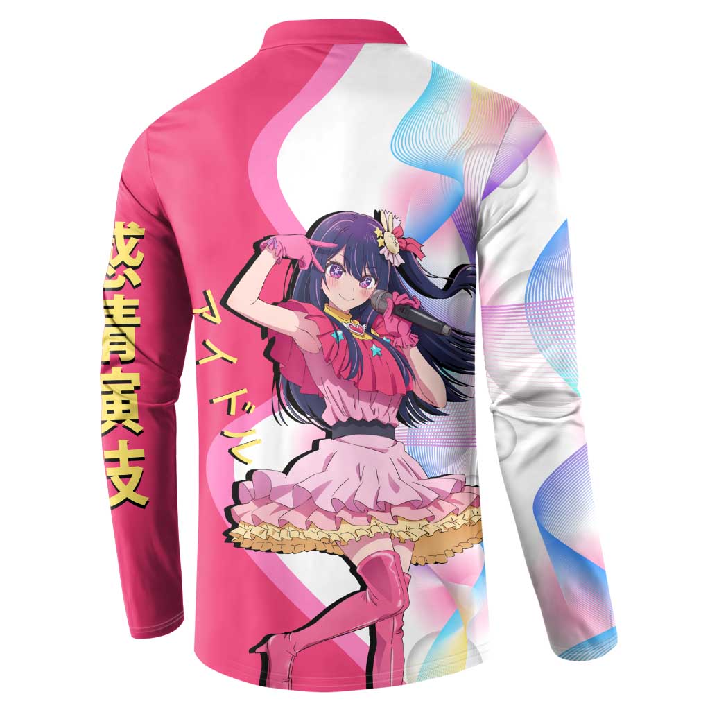 Ai Hoshino Idol Button Sweatshirt Sparkling Idol Anime Style