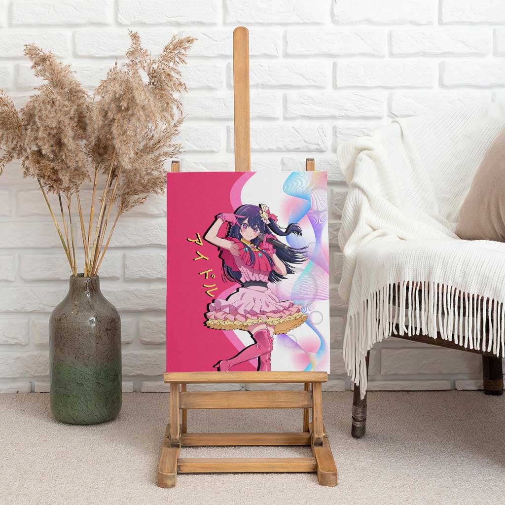 Ai Hoshino Idol Canvas Wall Art Sparkling Idol Anime Style