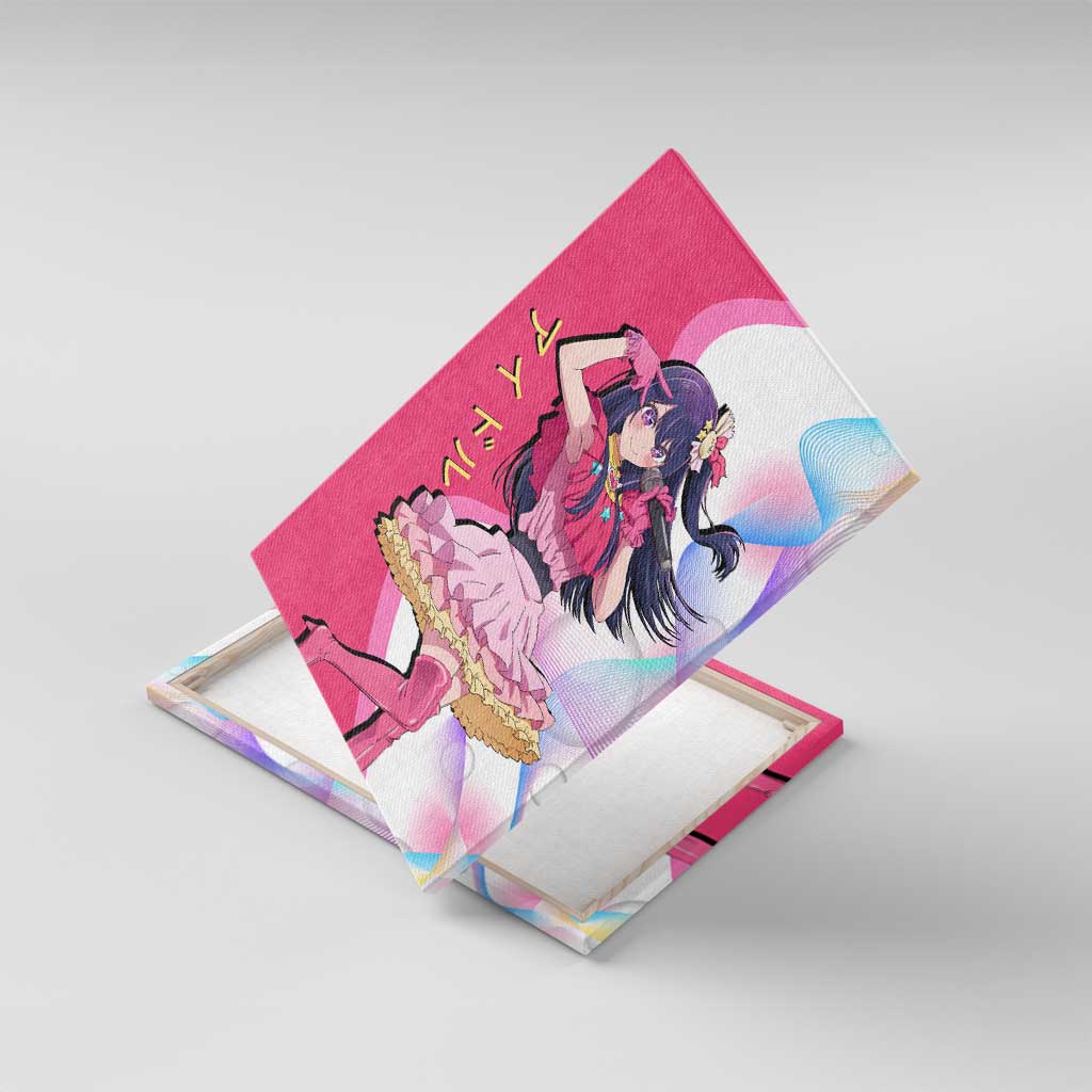 Ai Hoshino Idol Canvas Wall Art Sparkling Idol Anime Style