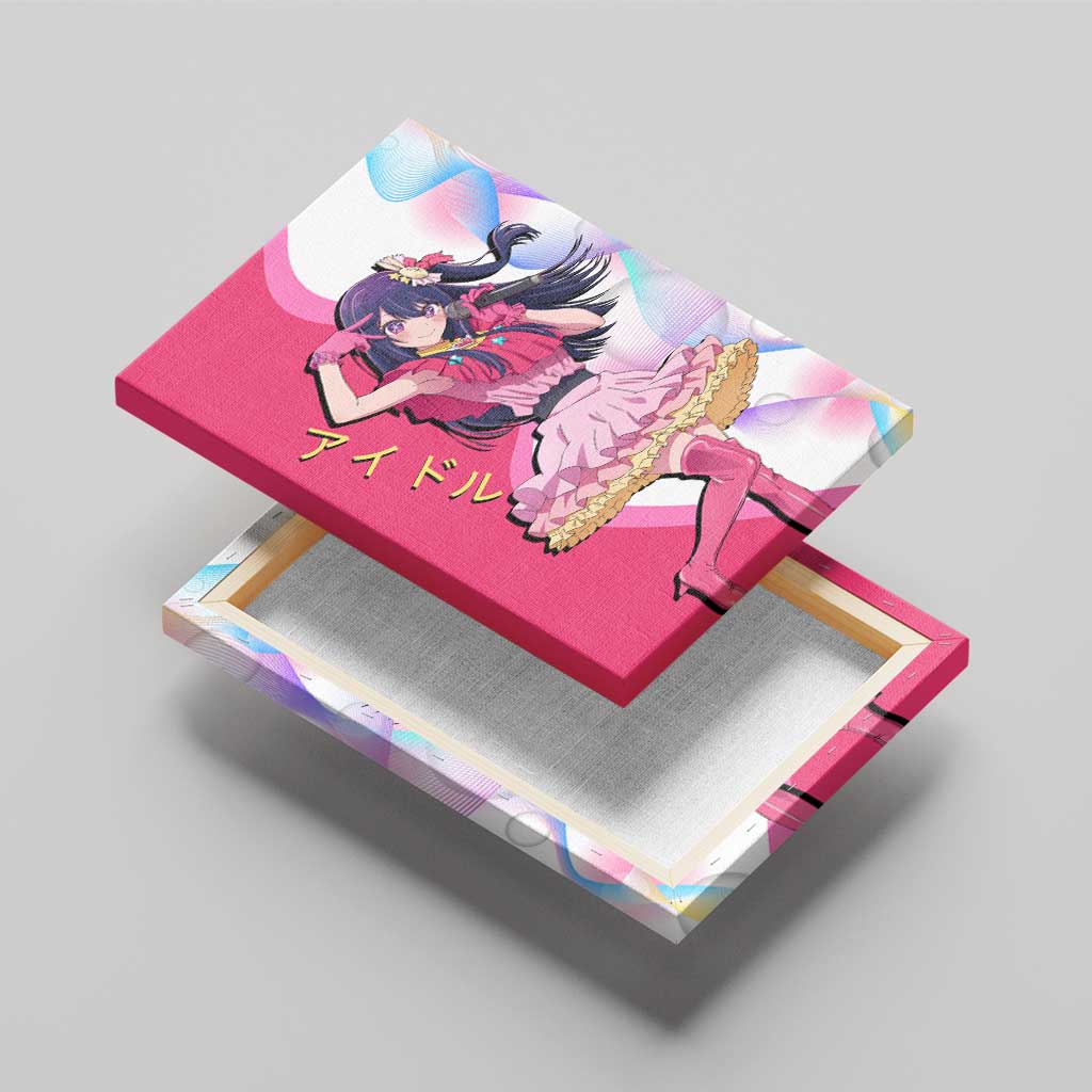 Ai Hoshino Idol Canvas Wall Art Sparkling Idol Anime Style
