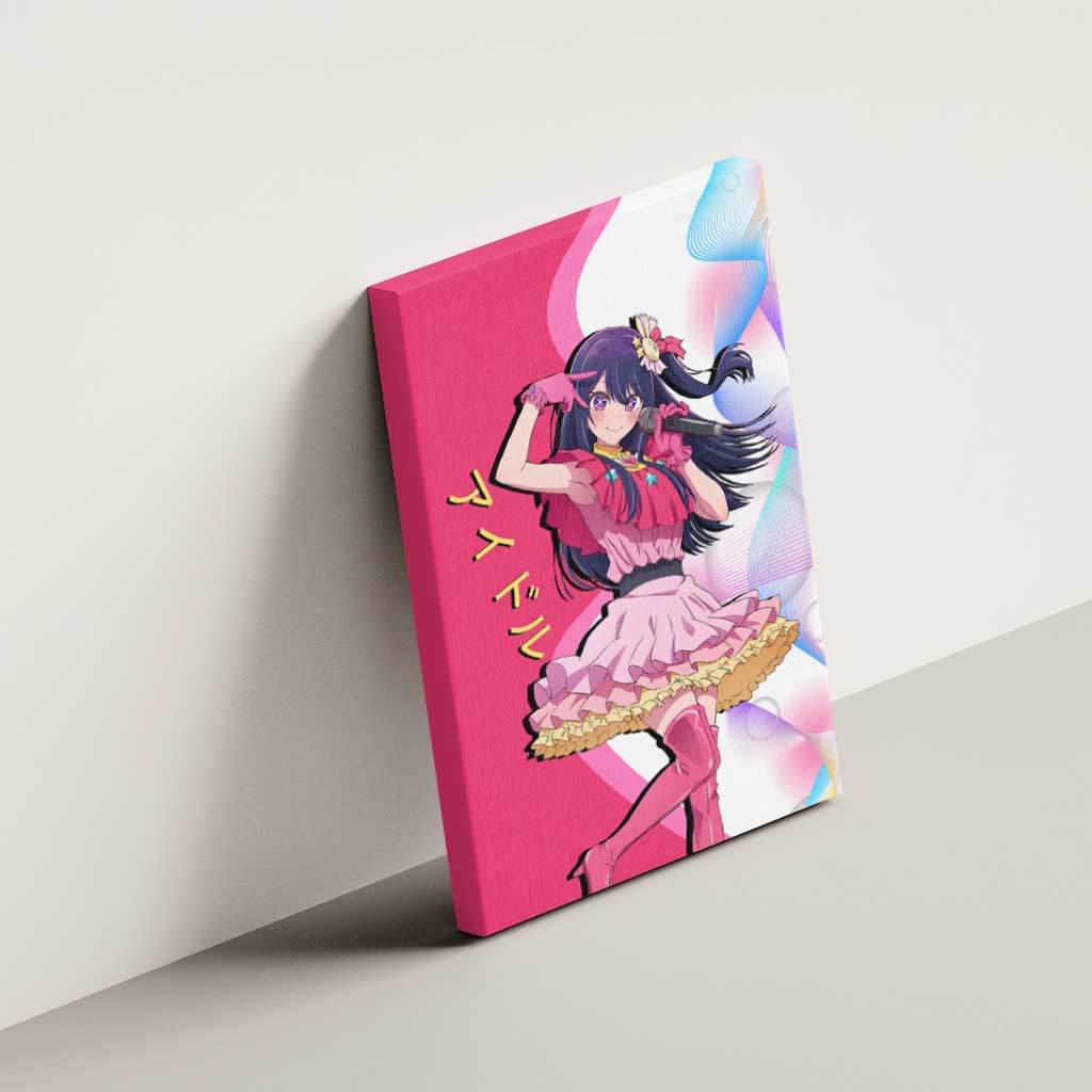Ai Hoshino Idol Canvas Wall Art Sparkling Idol Anime Style