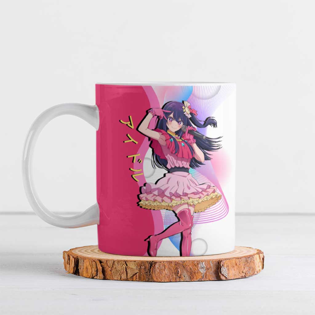Ai Hoshino Idol Ceramic Mug Sparkling Idol Anime Style