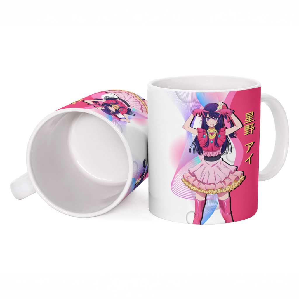 Ai Hoshino Idol Ceramic Mug Sparkling Idol Anime Style