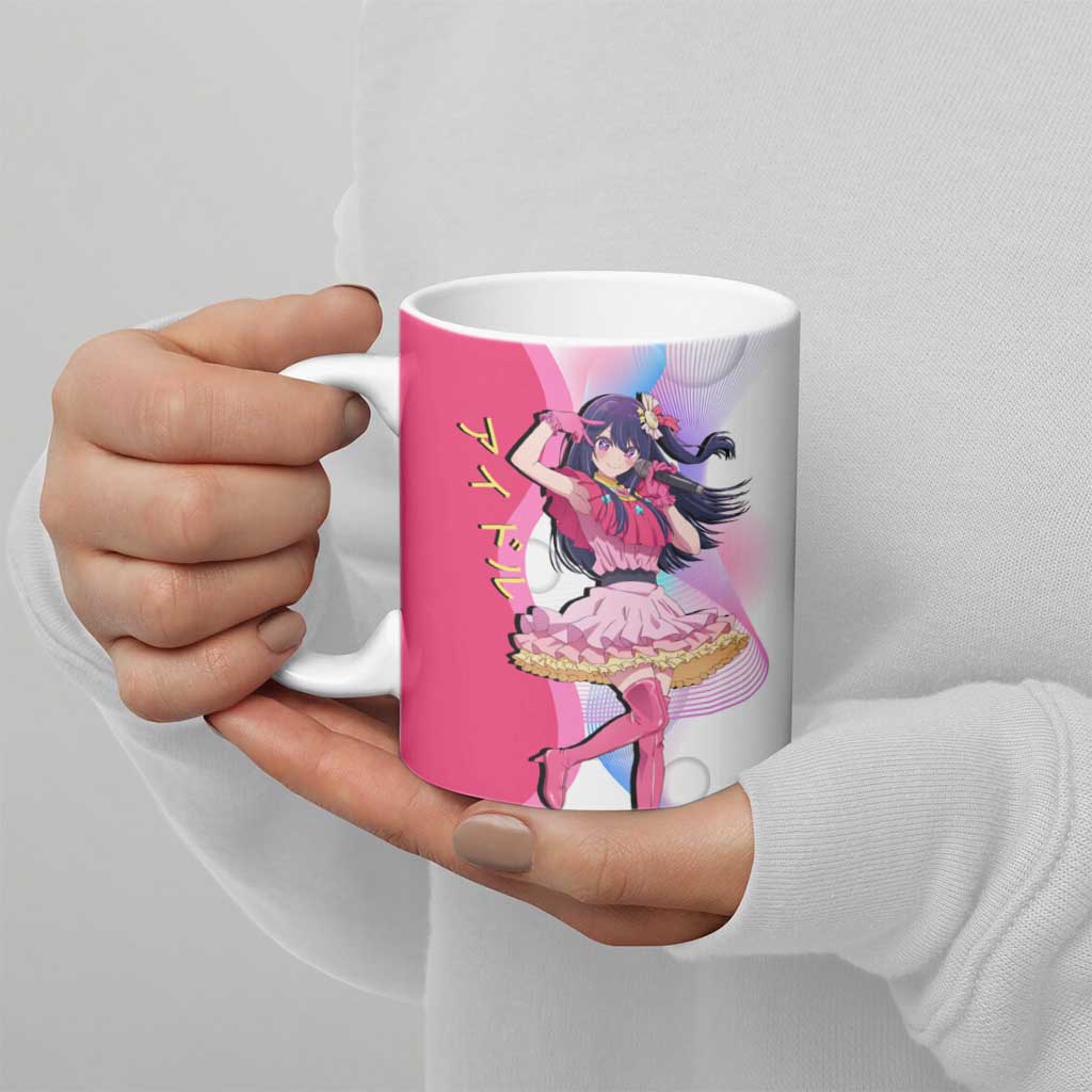 Ai Hoshino Idol Ceramic Mug Sparkling Idol Anime Style