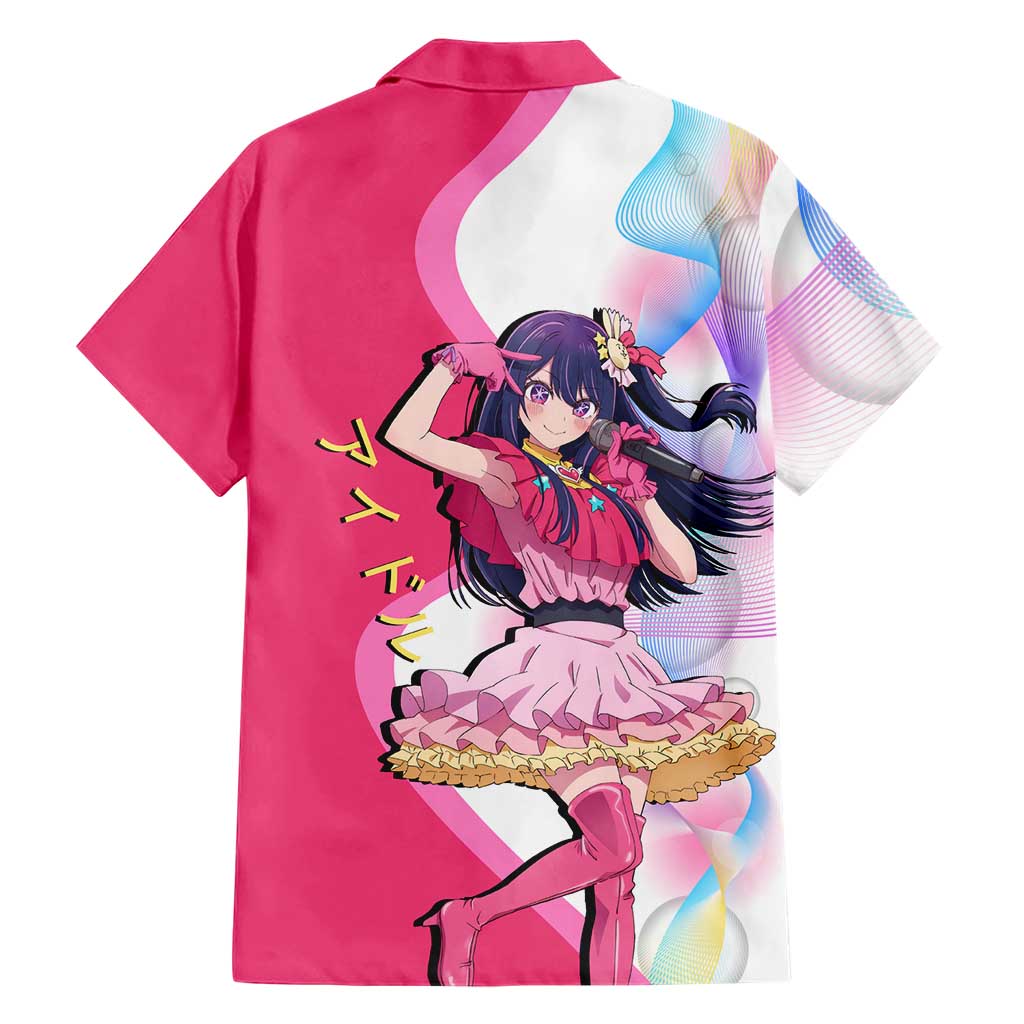 Ai Hoshino Idol Family Matching Long Sleeve Bodycon Dress and Hawaiian Shirt Sparkling Idol Anime Style