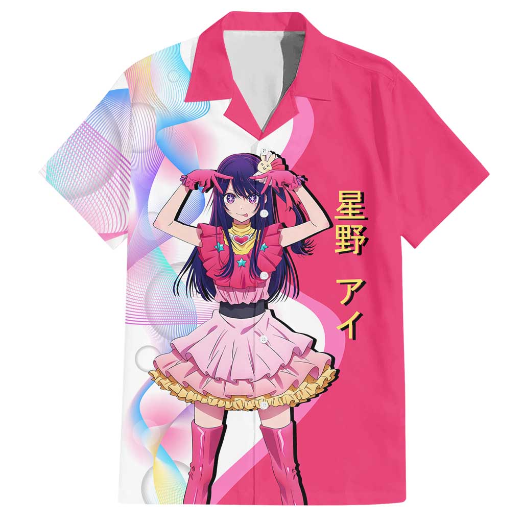 Ai Hoshino Idol Hawaiian Shirt Sparkling Idol Anime Style