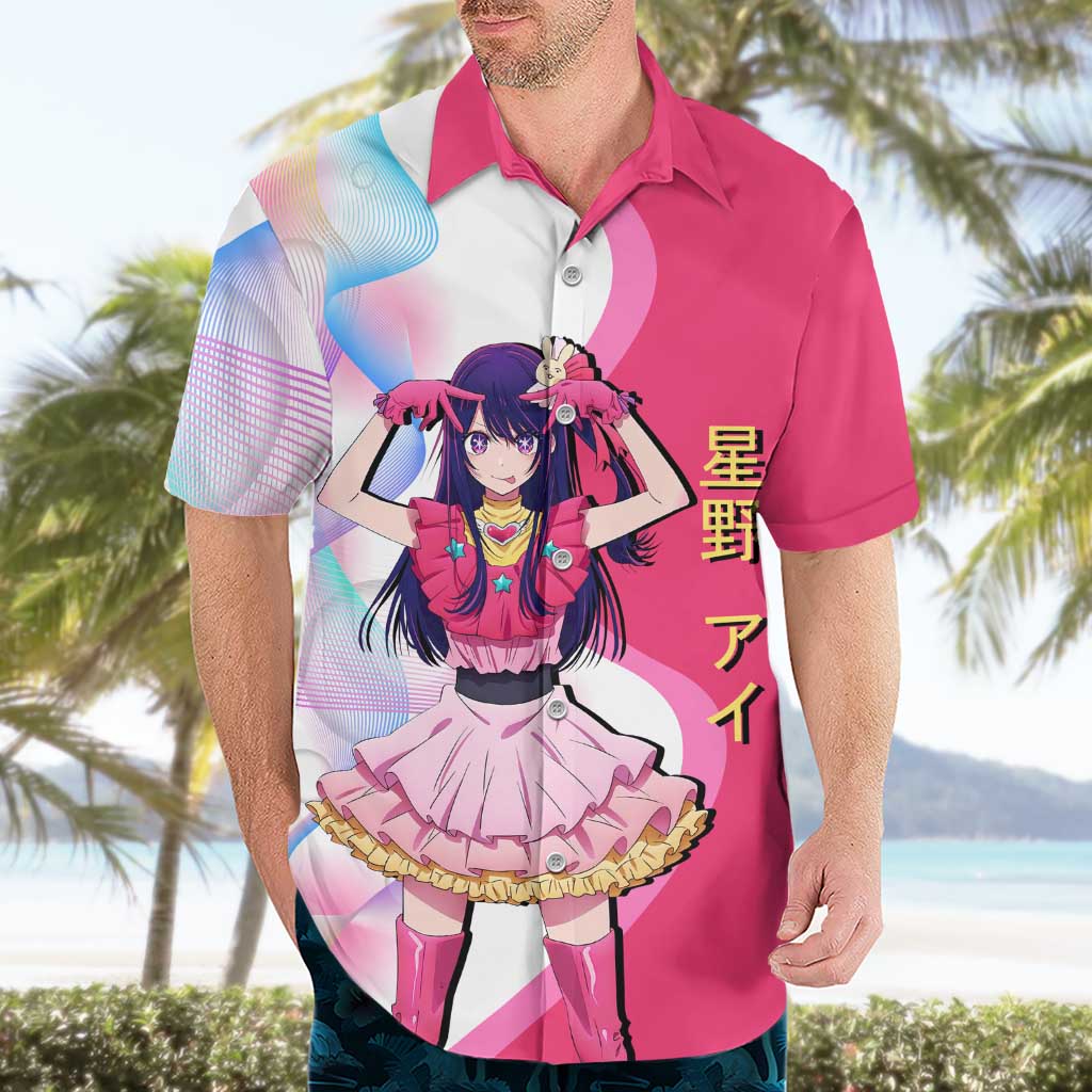 Ai Hoshino Idol Hawaiian Shirt Sparkling Idol Anime Style