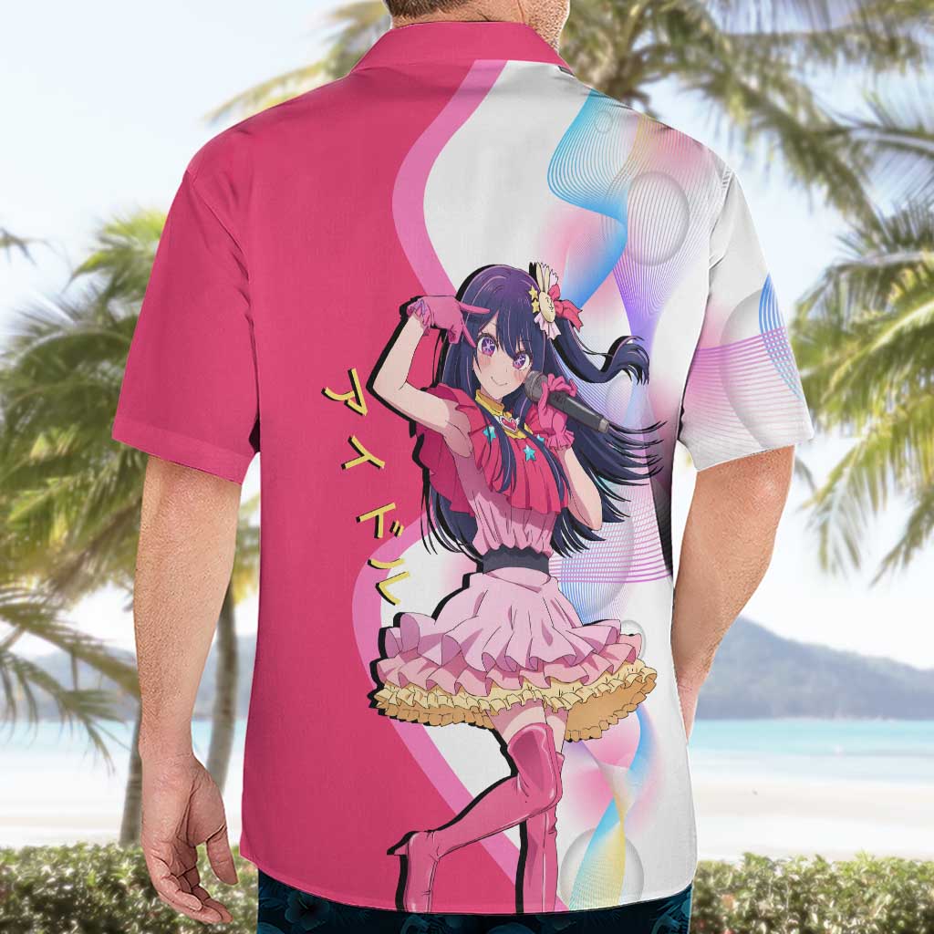 Ai Hoshino Idol Hawaiian Shirt Sparkling Idol Anime Style
